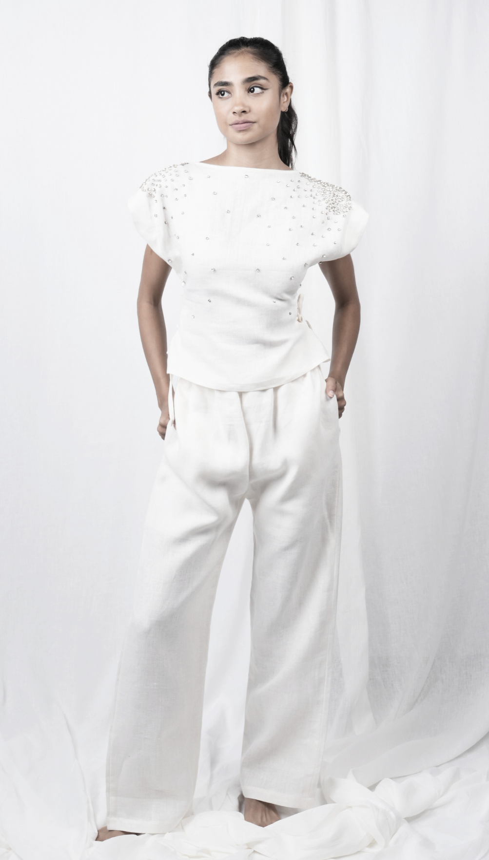 Riviera Chaotic Shoulder Top