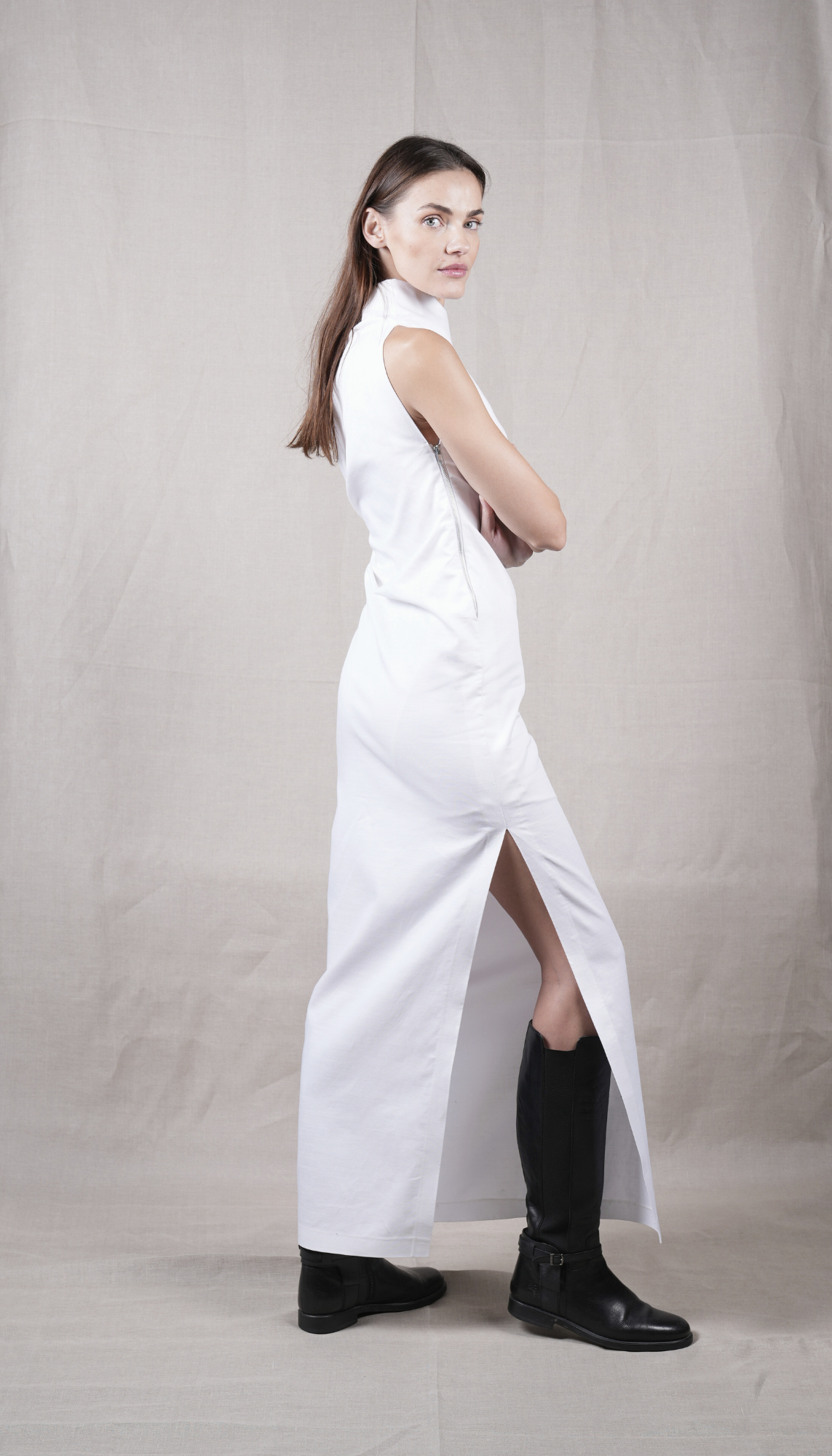 Hazel Asymmetrical Long Dress