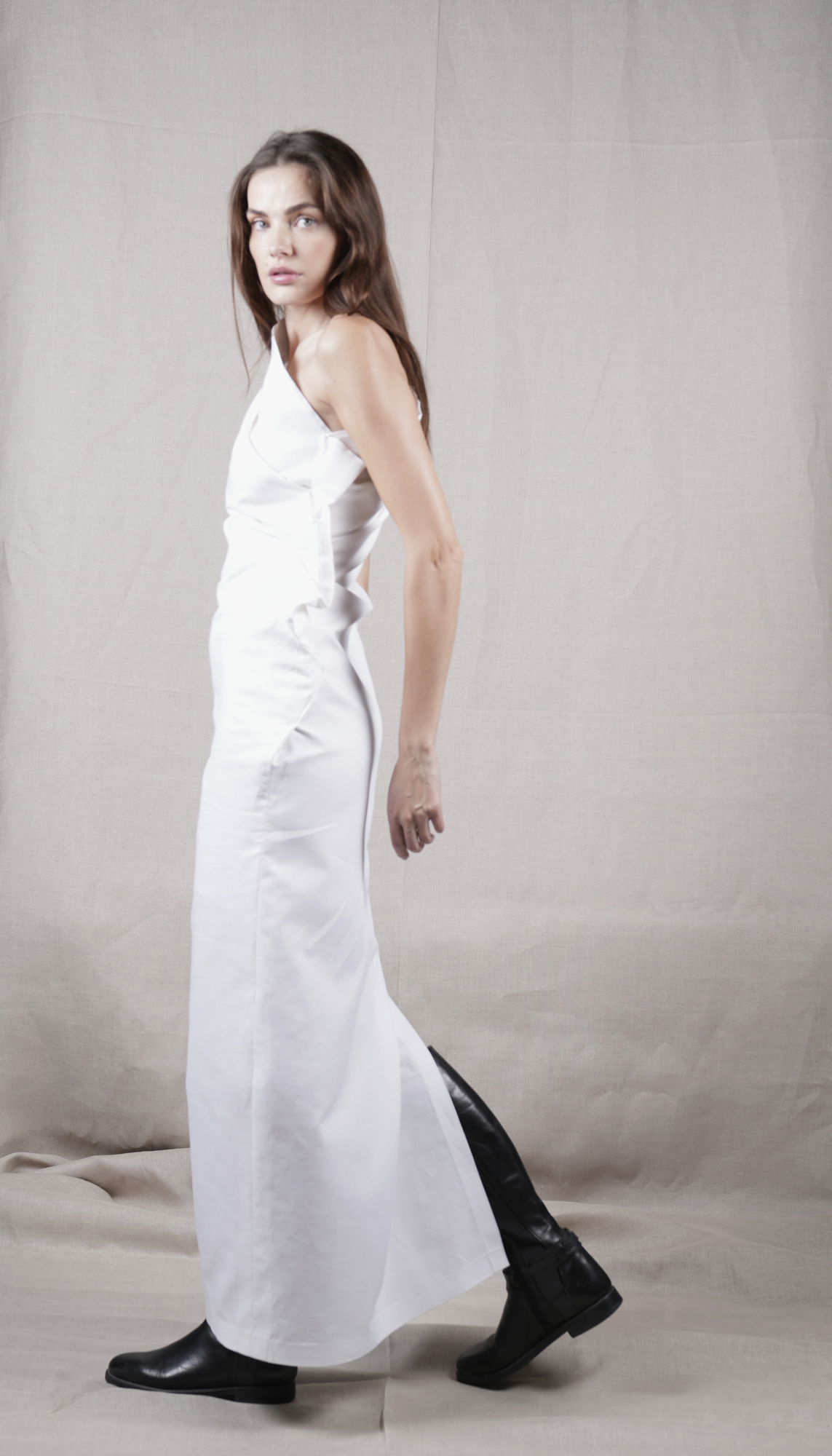 Hazel Asymmetrical Long Dress