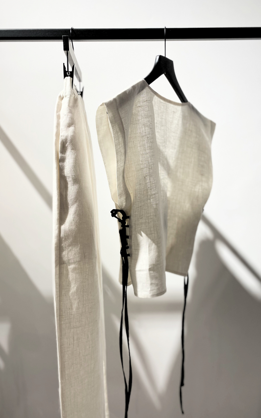 Riviera Blank Wide-Leg Pants